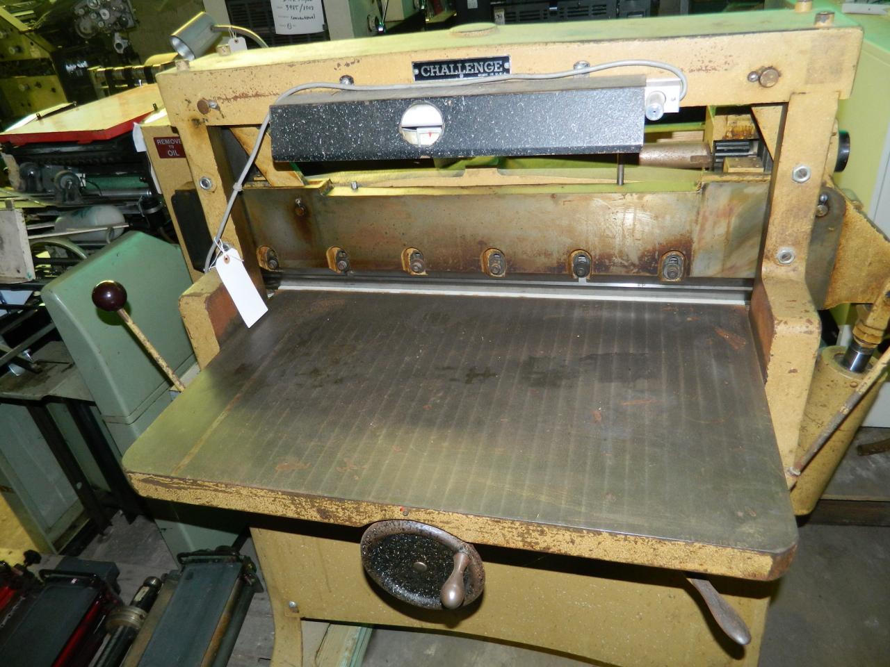Lot 26 Challenge 305 HB Paper Cutter WireBids